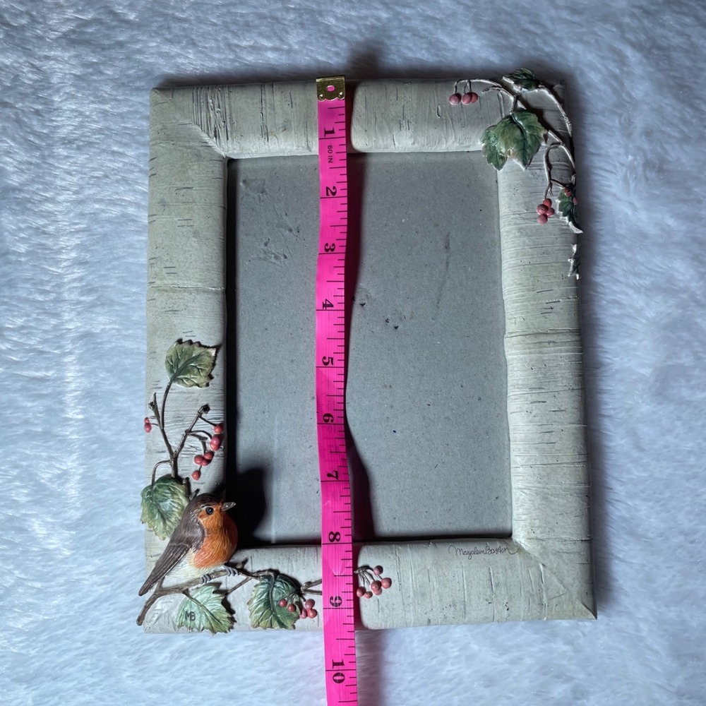Marjolein Bastin Nature's Sketchbook Birch Robin Picture Frame 5x7 Cottagecore - Picture 5 of 6